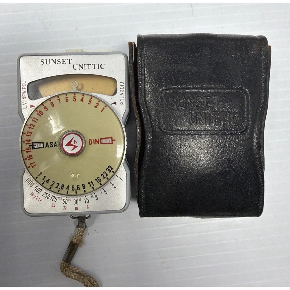 Showa Koden Exposure Meter Sunset Unittic Model 31 Zero Adjust Photography Japan